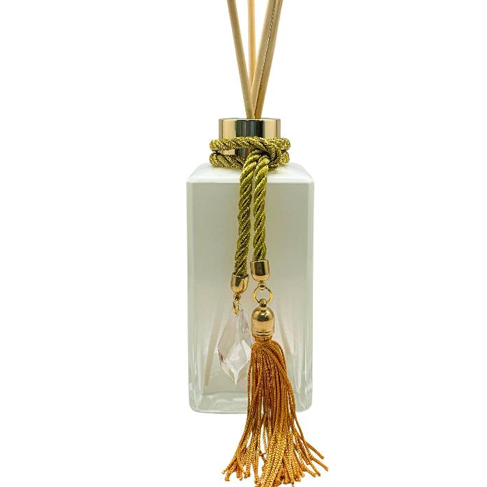 01 Frasco Vidro Square Coral Para Difusor de Ambiente de 250ml