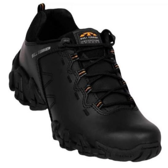 Tenis Bull Terrier Ranger Low Preto Couro Legítimo Masculino Original