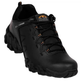 Tenis Bull Terrier Ranger Low Preto Couro Legítimo Masculino Original