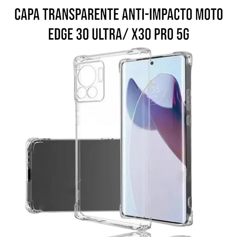 Capa Silicone Anti-impacto Transparente Moto Edge 30 Ultra 5G/ EDGE X30 Pro 5G/ Edge X