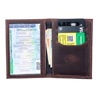 Carteira Masculina de Couro Legitimo Porta Cartão Documento RG CNH Dinheiro Slim em Oferta na Shopee