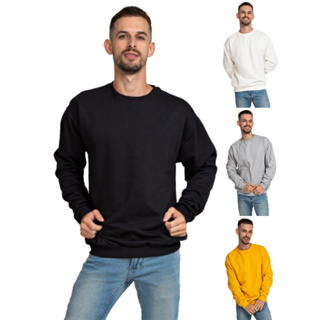 Blusa Frio Casaco Moletom Blusão Sem Estampa Liso Varias Cores Unissex em Oferta na Shopee