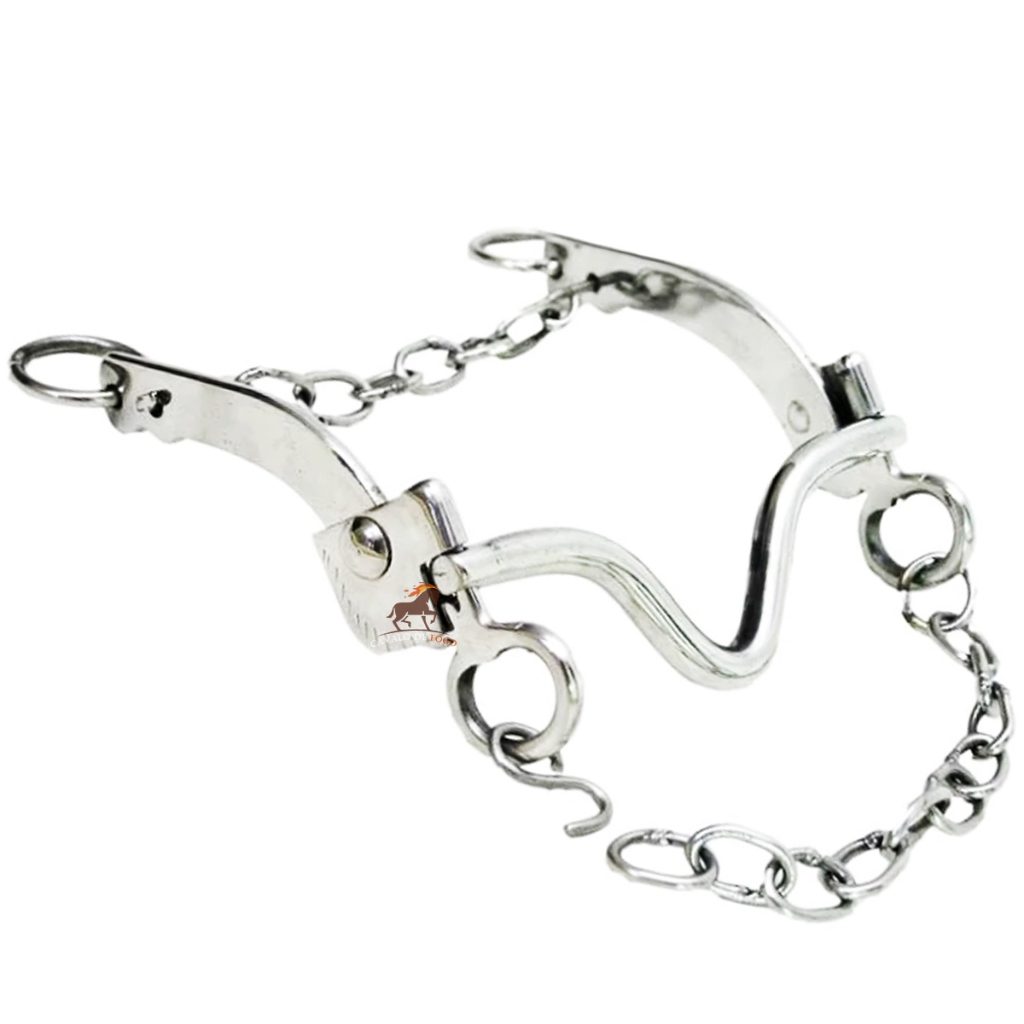 Freio Água Choca Leve Inox Para Cavalos E Muares Resistente!