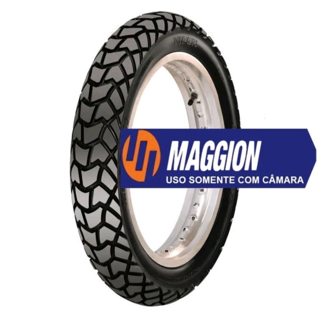 Pneu Moto Maggion Trail Viper 110/90-17 C/C Tras Honda Bros 125 150 160 Todas Xre 190 Yamaha Xtz