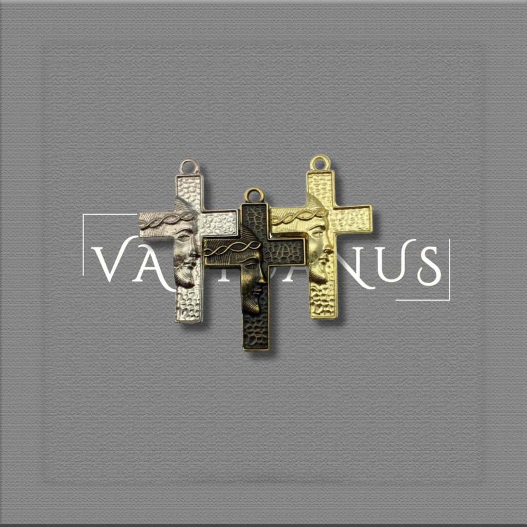 Crucifixo Face De Cristo 5,5cm X 3,8cm (pacote Com 2)