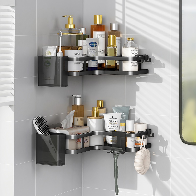 Suporte De Shampoo Prateleiras De Banheiro Sem Furo Premium