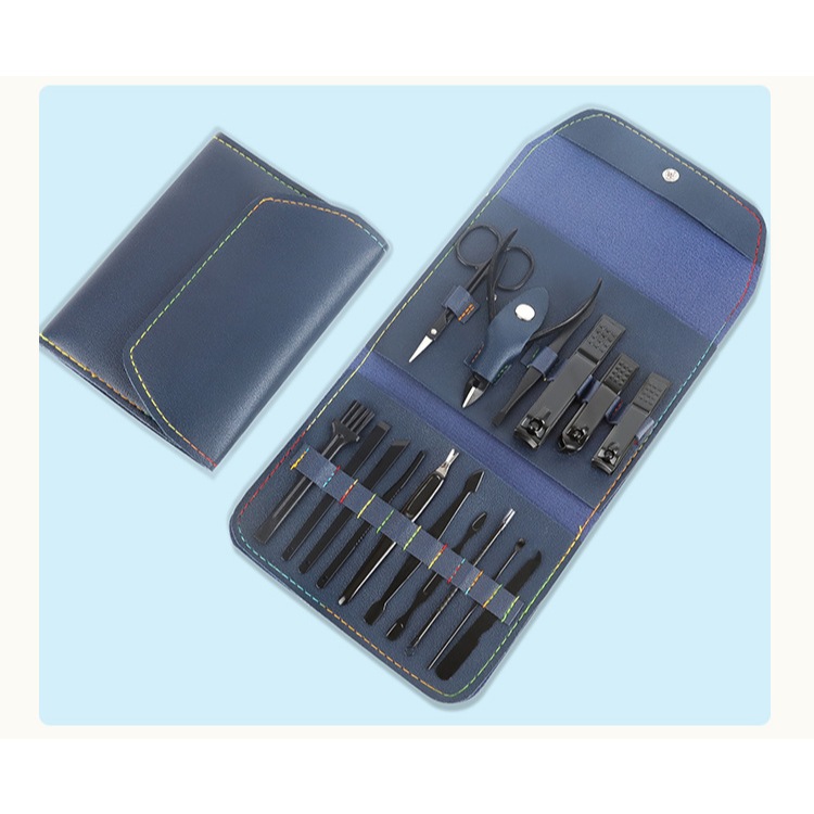 KIT 16 Pçs/Set Professional Aço Inoxidável Cutícula Nippers Cortador De Unhas