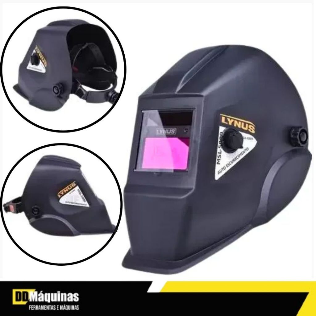 Máscara de Solda Automática com Regulagem 9 a 13 - Lynus - Home & Living