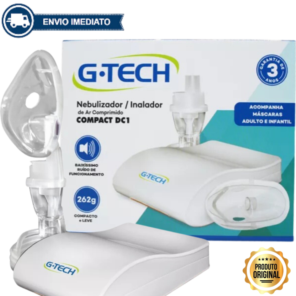 Nebulizador/Inalador Portátil Premium G-Tech Envio Imediato