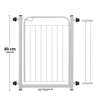 Grade Portão Pet de Proteção 69 a 73,5 / 79 a 83,5 Cachorro Cães ALTURA 80 CM em Oferta na Shopee