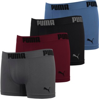 Kit 4 Cuecas Boxer Puma Masculina Box Microfibra Cueca Sem Costura Confortável Adulto Original em Oferta na Shopee