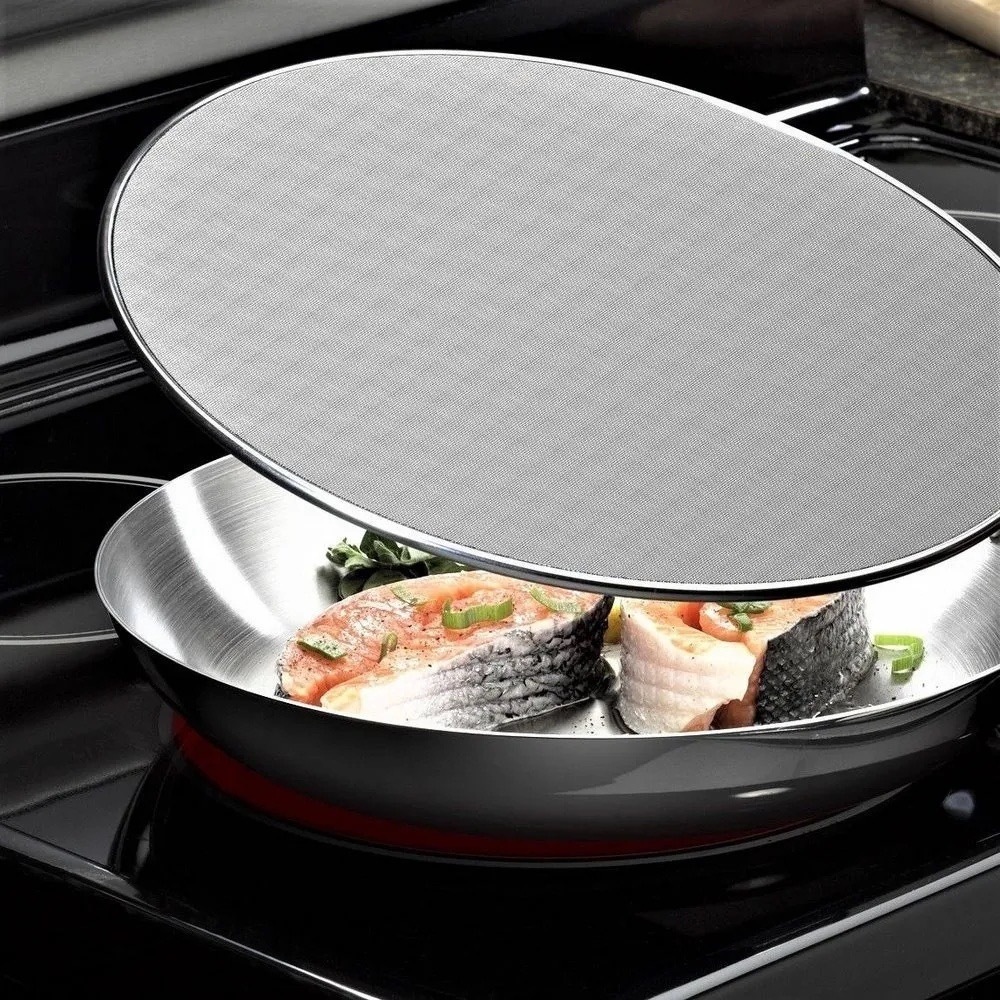 Tela Protetora Anti Respingo Para Fritura em Aço Inox 29cm em Oferta na Shopee