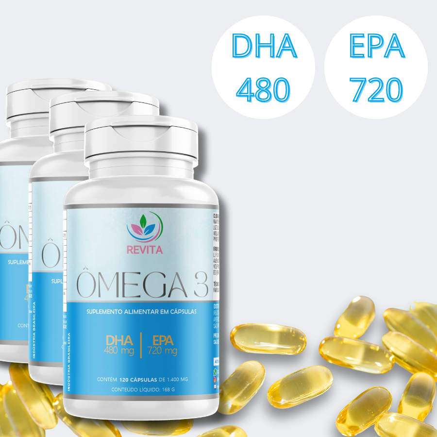 KIT 3 OMEGA 3 ALTO EPA DHA 120 CAPSULAS DE 1400 MG SUPER CONCENTRATO ORIGINAL