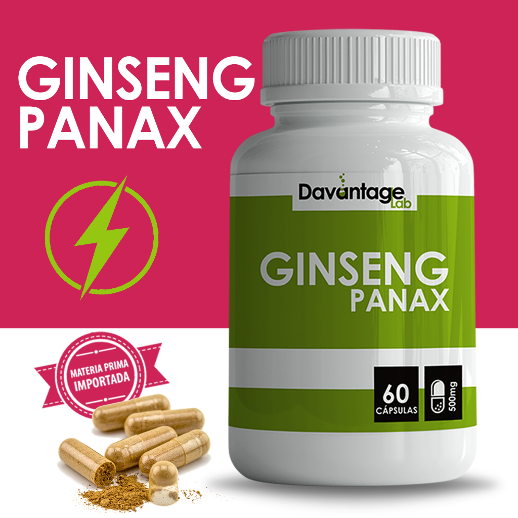 Ginseng Panax - Ginseng Coreano em Cápsulas 500mg O VERDADEIRO