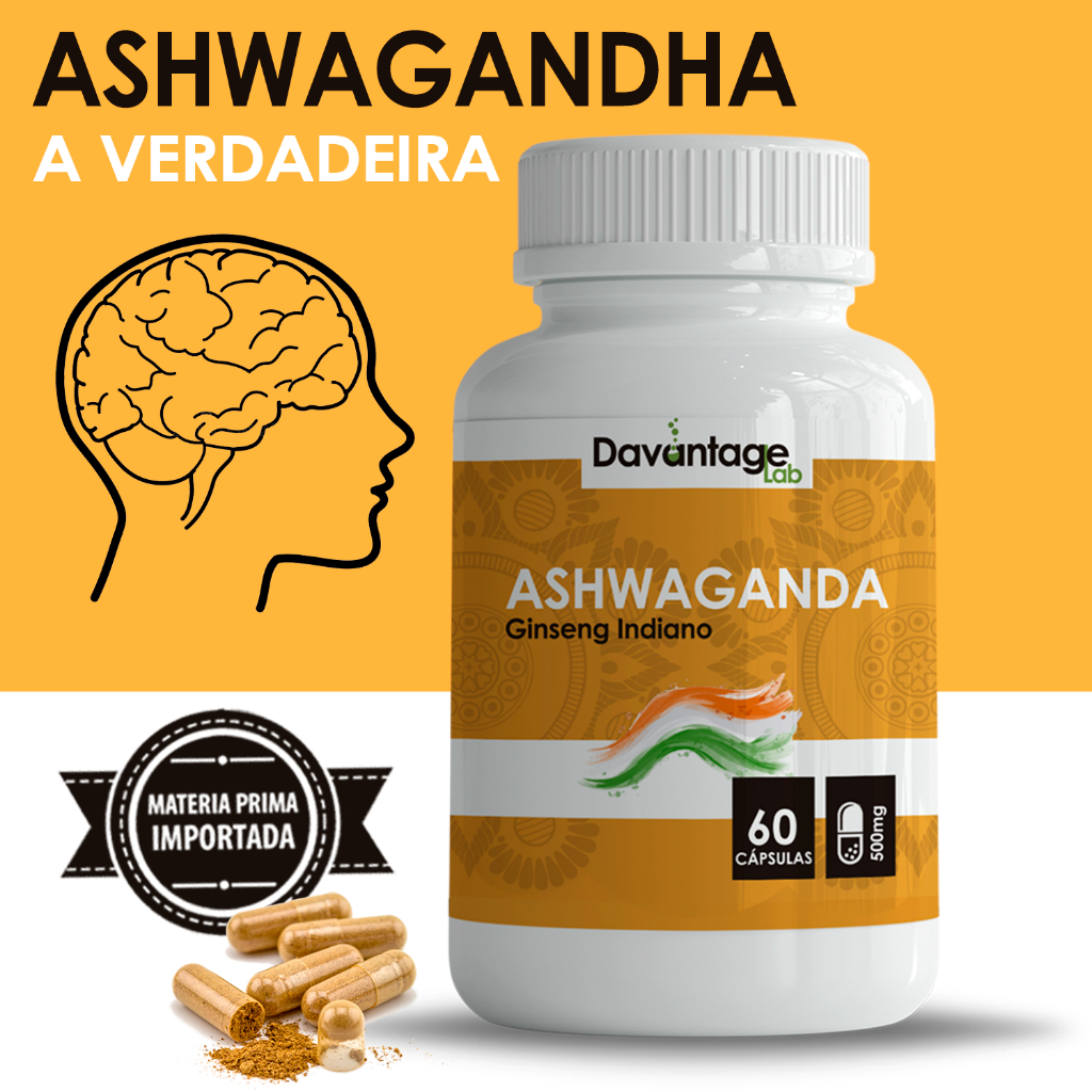 Ashwagandha em Cápsulas - Original Ginseng Indiano  - O VERDADEIRO em Oferta na Shopee