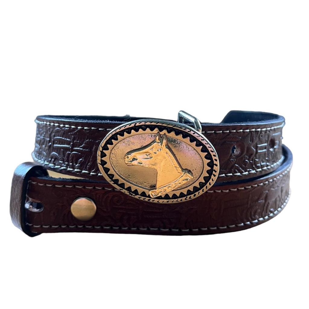 Cinto Country Couro Legítimo Para Crianças Luxo Promoção Envio Imediato