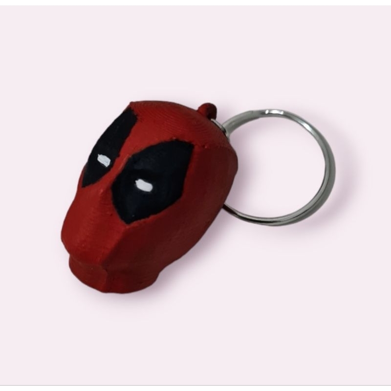 Chaveiro Deadpool 3D Artesanal Anti-Herói Colecionavél Decoração Geek Nerd