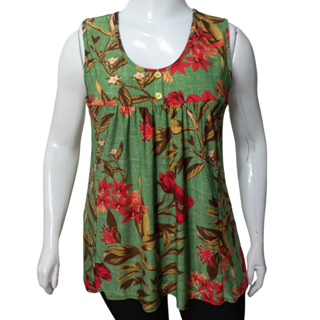 Blusa Regata Feminina Senhoras Plus Malha Fria Soltinhas Para Seu Dia a Dia em Oferta na Shopee