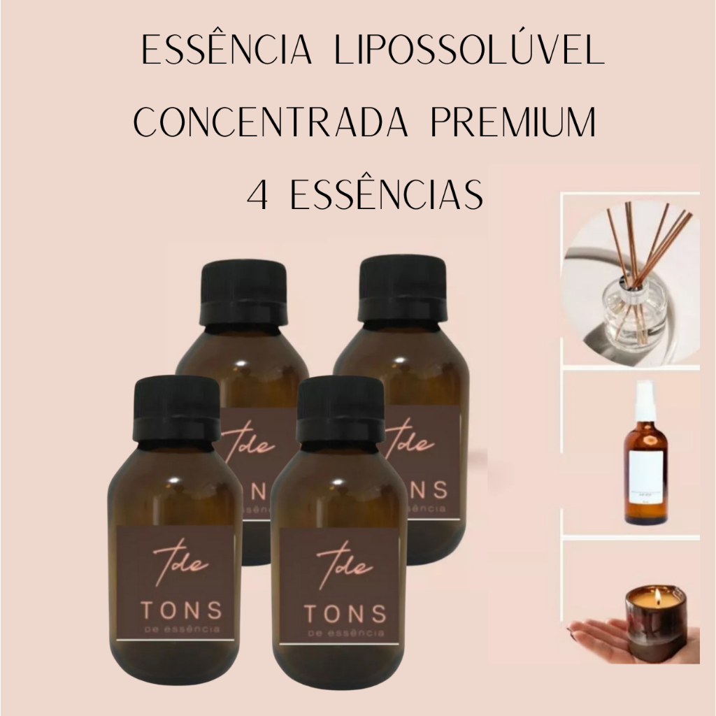 Essência concentrada 100ML- 4 unidades Base Óleo Aromatizador Difusor velas em Oferta na Shopee