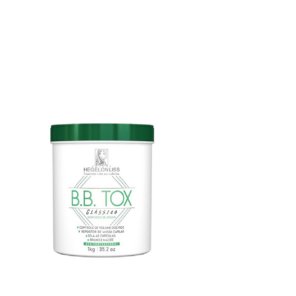 2 Botox Hegelon Liss com óleo de argan - 1kg