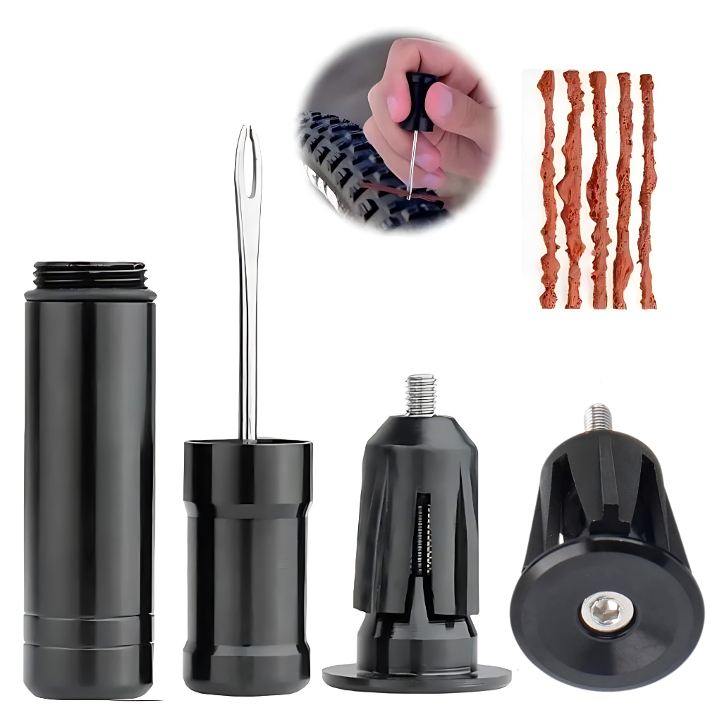 Kit Ferramenta Reparo Macarrão Pneu Tubeless Bike Bicicleta C/ Plugs Guidão em Oferta na Shopee