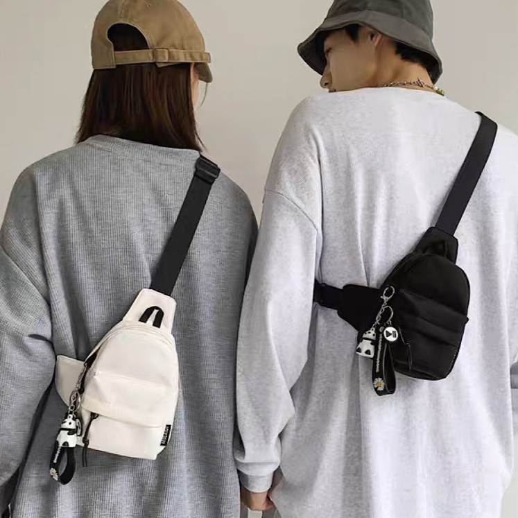 Mini Bolsa Feminina Masculino Pochete Minimalista Bolsa Peitoral