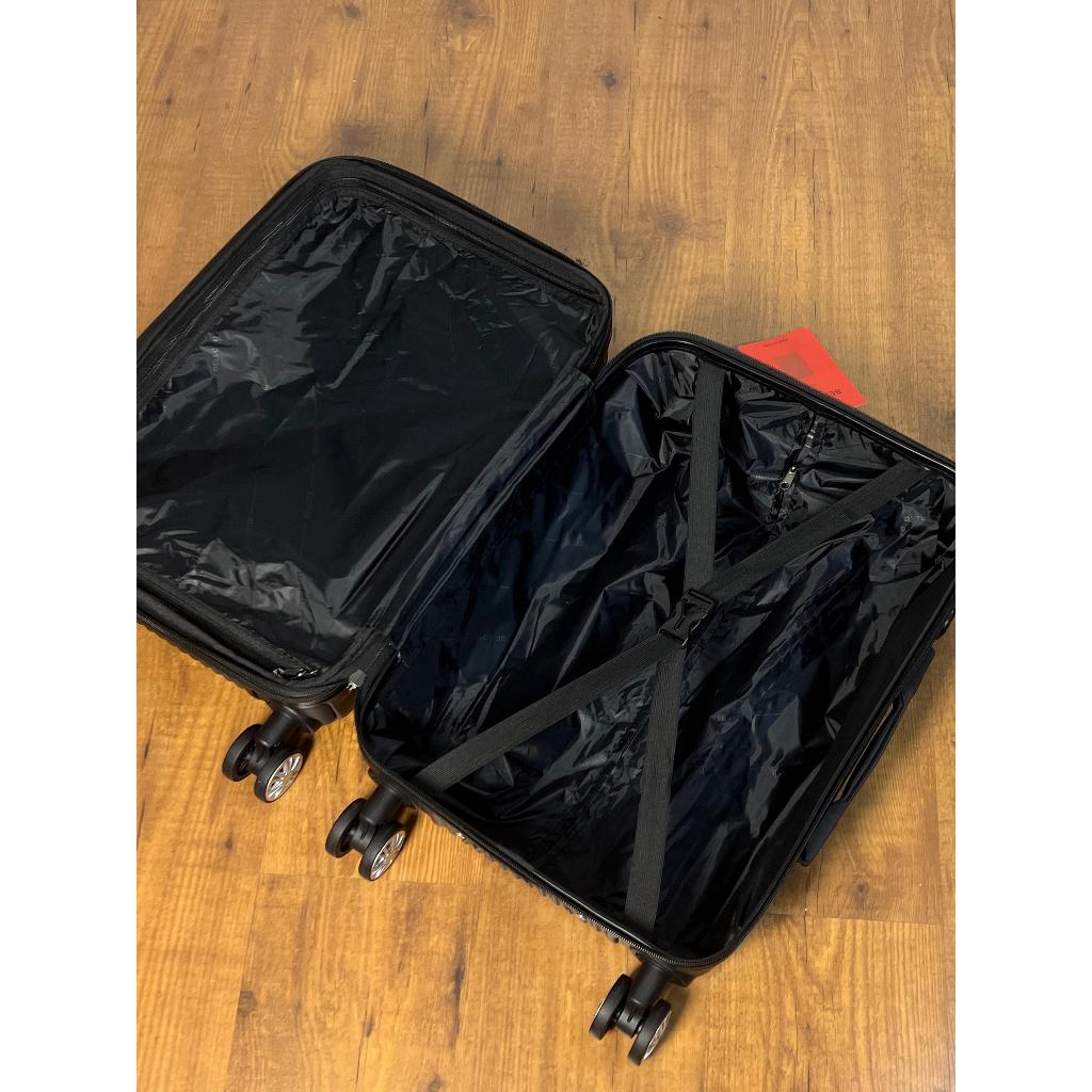Mala De Viagem Com 2 Zípers Pequena De Bordo Cadeado 10kg Roda 360° Abs — imagem 2 de 2