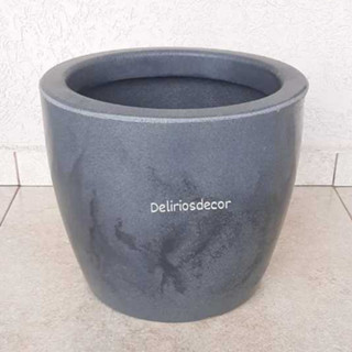 Vaso de Planta Decorativo Reciclável em Polietileno, Redondo liso Marmorizado M73 em Oferta na Shopee