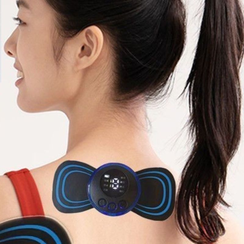 Pescoço Mini Massageador de Cervical Elétrico Portátil Alivia Dores Corpo