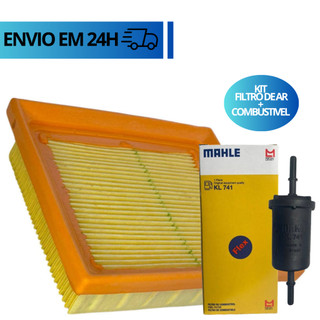 Filtro Ar Elemento Modelo Original Honda + Filtro Combustível Flex Metal Leve Kl741 Honda Titan Fan 150 160 Xre 190 Bros