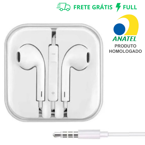 FONE DE OUVIDO CELULAR IOS E ANDROID COM ENTRADA P2 em Oferta na Shopee