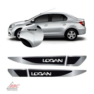 Par Emblema Lateral Resinado Aplique Adesivo Paralama Porta LOGAN TODOS em Oferta na Shopee