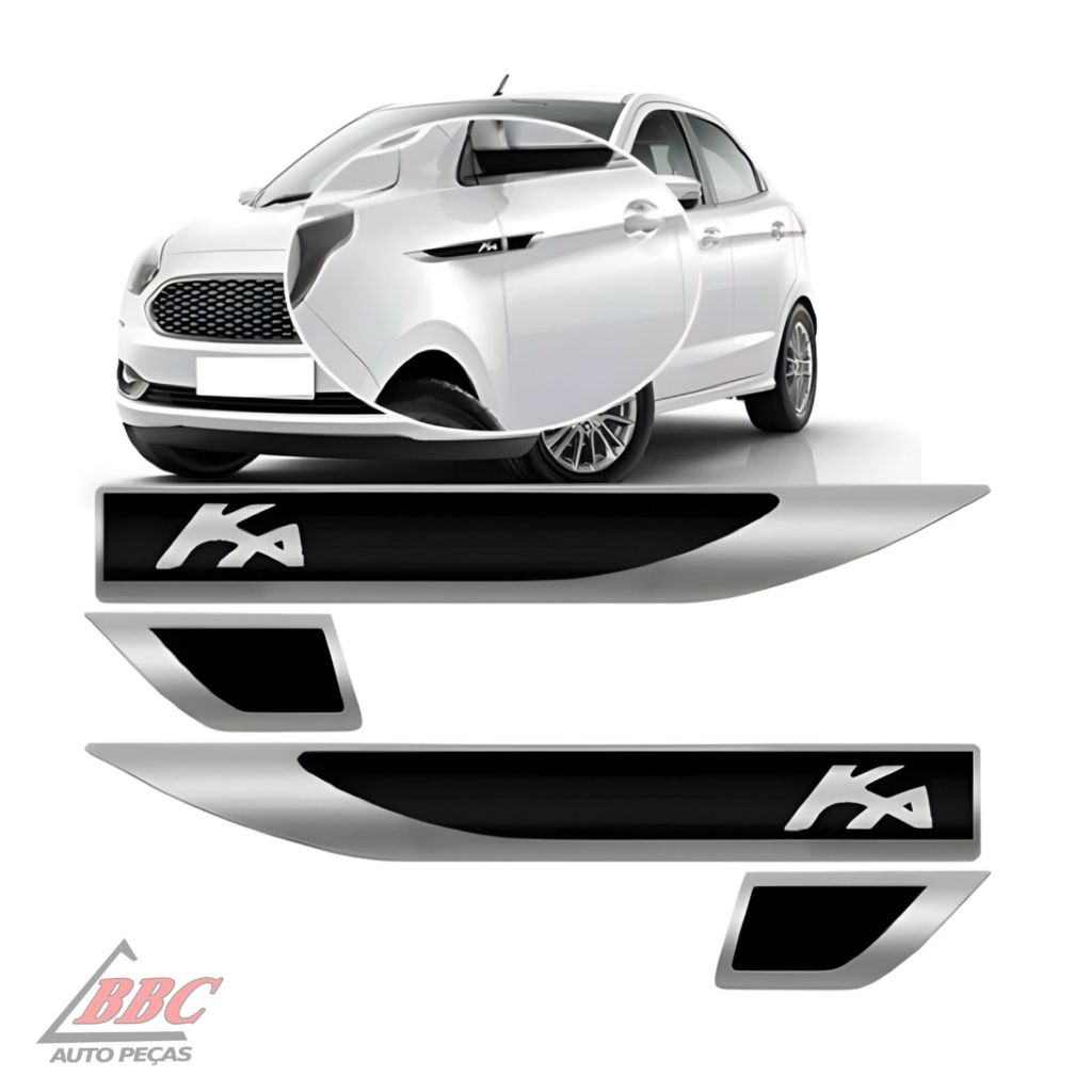 Par Emblema Lateral Resinado Aplique Adesivo Paralama Porta FORD KA TODOS em Oferta na Shopee