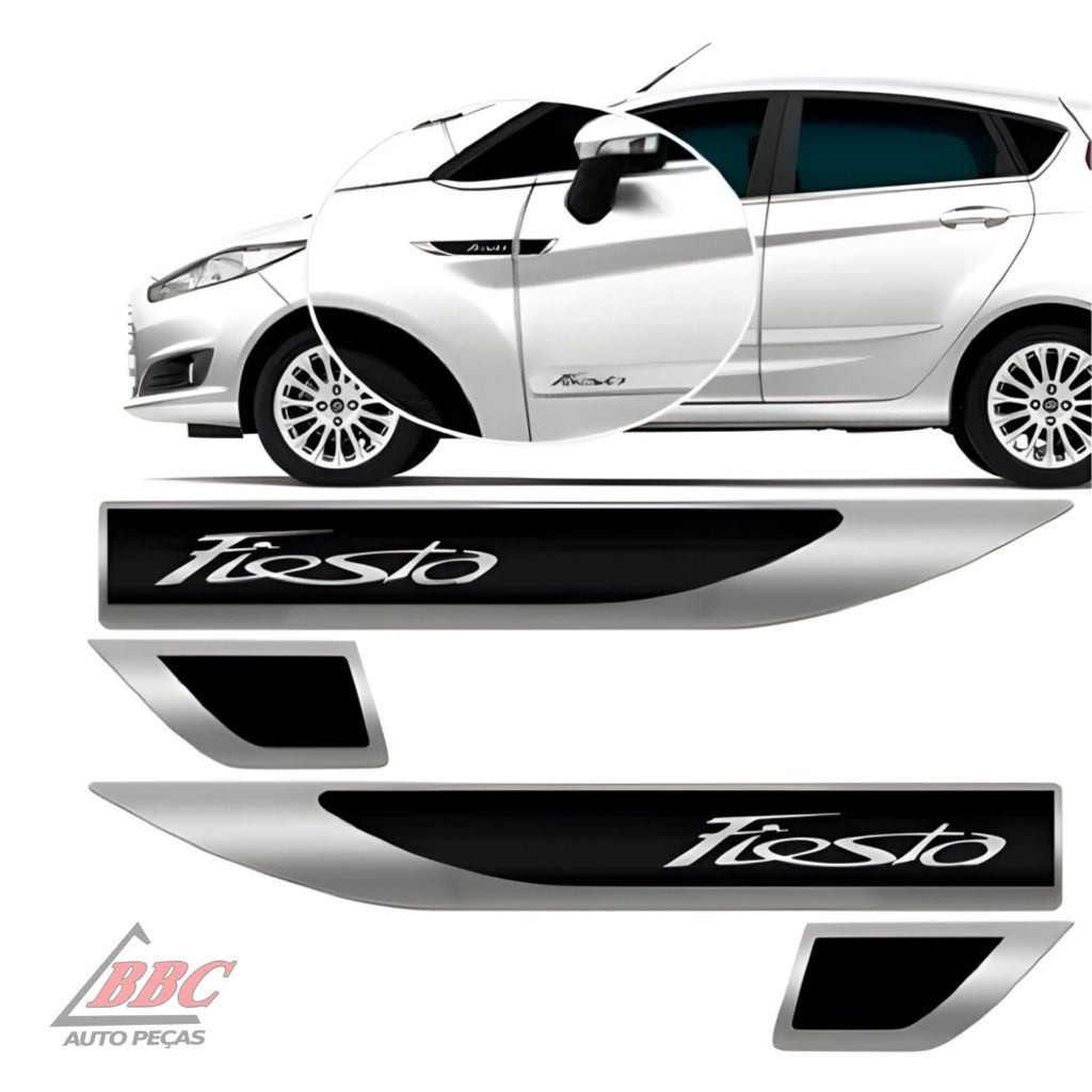 Par Emblema Lateral Resinado Aplique Adesivo Paralama Porta NEW FIESTA TODOS em Oferta na Shopee