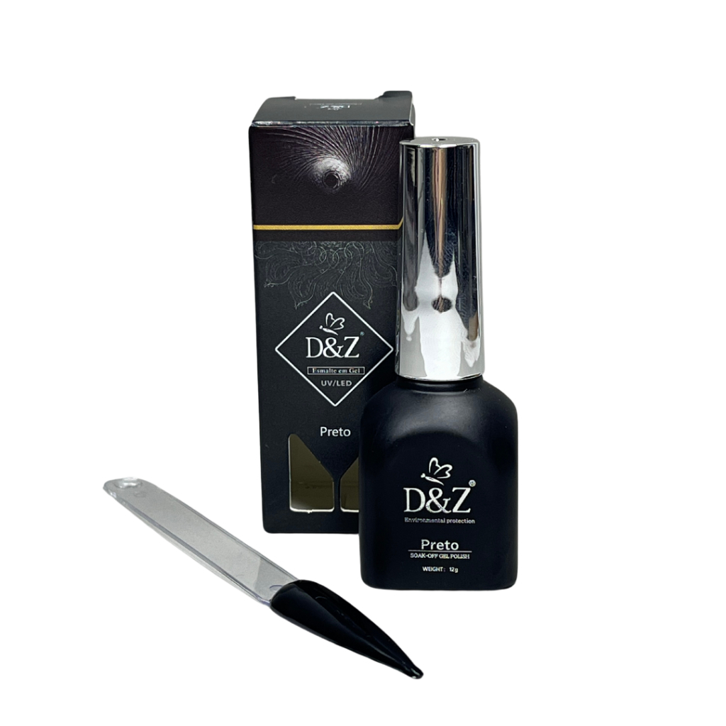 Esmalte em Gel UV/LEd D&Z PRETO 12ml