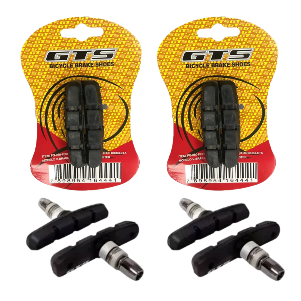 2 Par Sapata De Freio Para Bicicleta Bike Gts V-brake Orbital 70mm em Oferta na Shopee