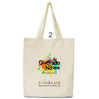 Kit 60 Sacolas Ecobag Algodão Cru 25x30 Transfer 14x20 Personalizada Com Logotipos Traga sua Marca em Oferta na Shopee