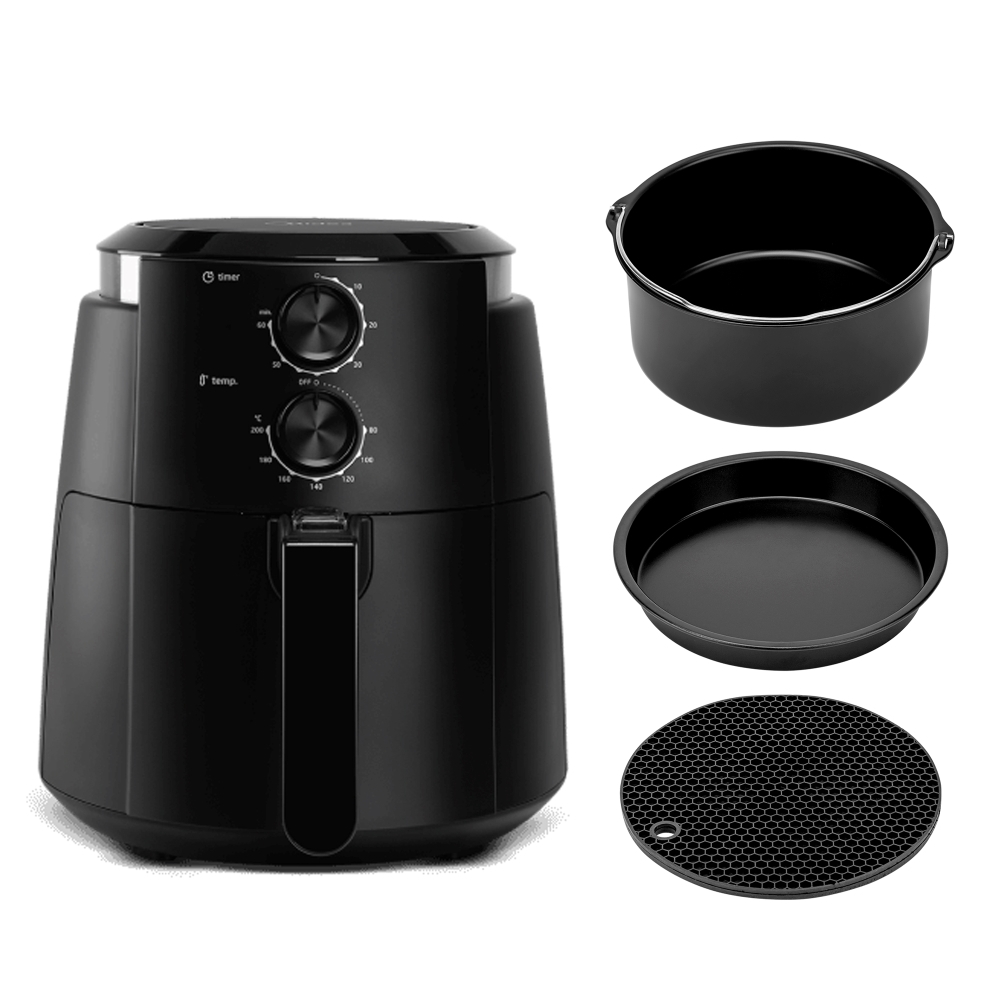 Fritadeira Sem Óleo Air Fryer Midea Dualcyclone 3.5L 1500W Com Kit Formas Perfect Fryer 3 em 1 em Oferta na Shopee