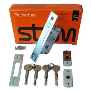 Fechadura Trava Auxiliar Tetra Stam 1003 Inox em Oferta na Shopee