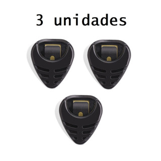 3 unidades Porta Palheta para Violão e Guitarra com dupla face