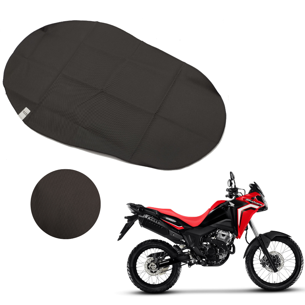 Capa do Banco Honda Sahara 300 De 2023 a 2024 Com Textura - Modelo Original / Liso / Carbono em Oferta na Shopee