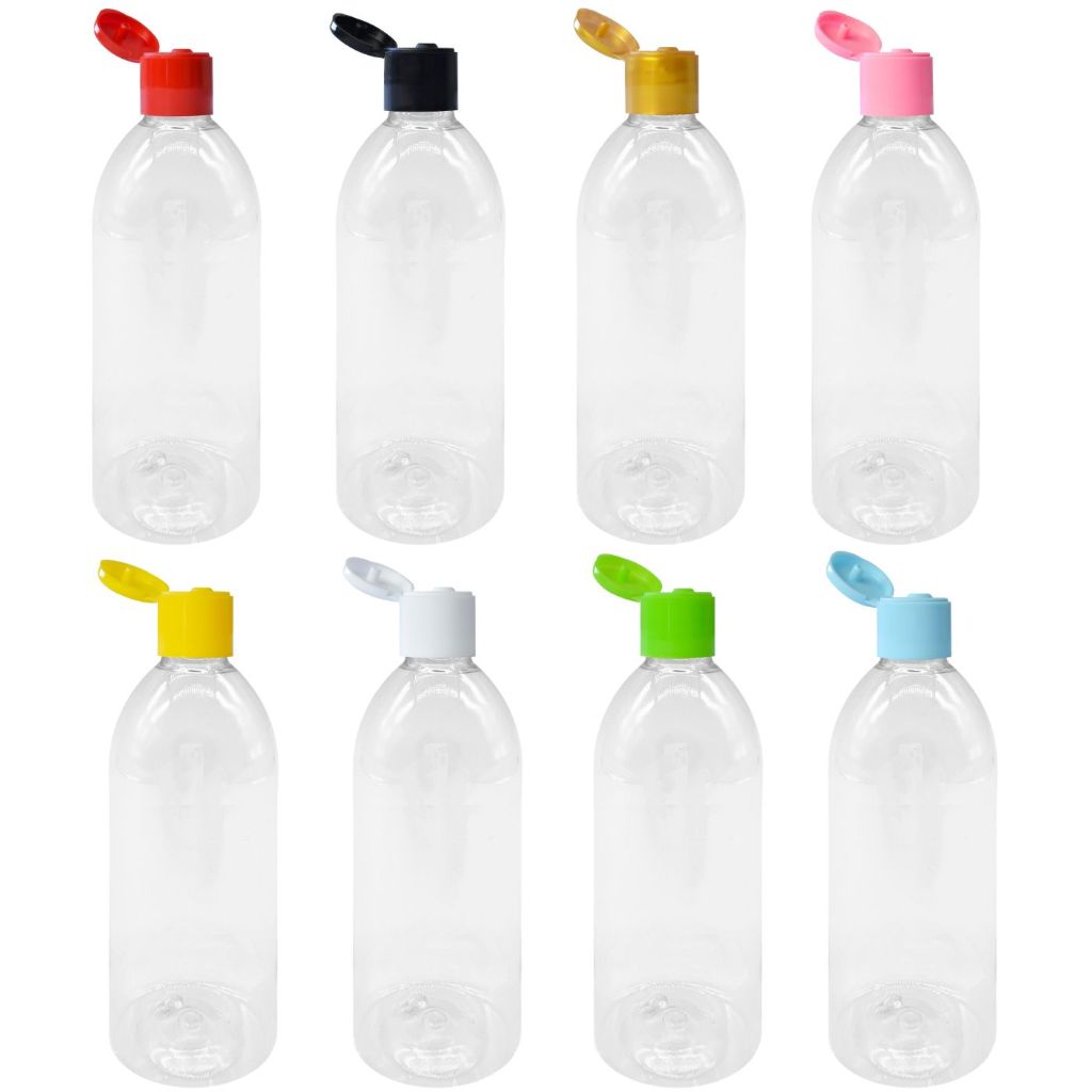 10 Frascos Plásitcos 150ml Cilíndrico Com Tampa Fliptop P/ Creme Shampoo