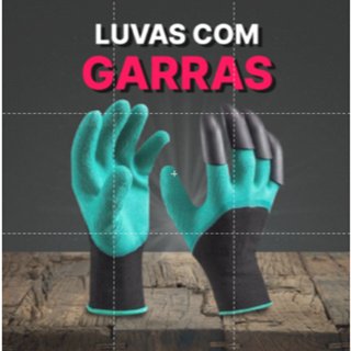 Luva Com Garras Cavar Terra Plantar Proteger Jardim em Oferta na Shopee