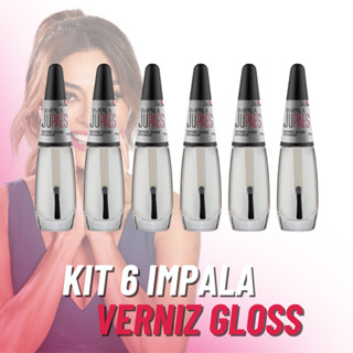 Esmalte Top Coat Gloss Fixador Ju Paes Impala 7,5ml em Oferta na Shopee