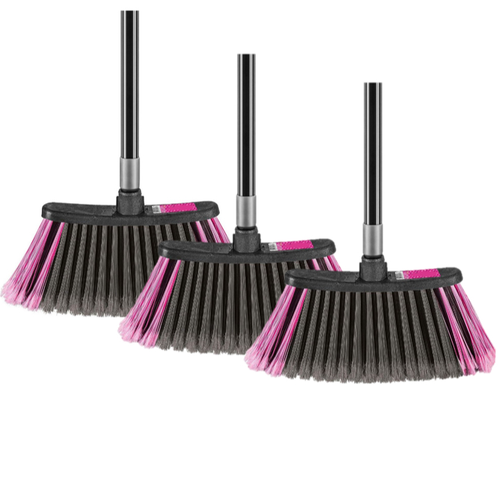 Vassoura Padrão Multiuso Cerdas Nylon Sem Cabo Exatinha