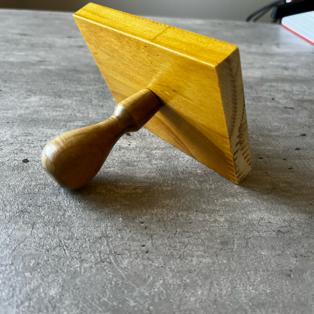 Carimbo Personalizado de Madeira 12x09 com Almofada (Kit )