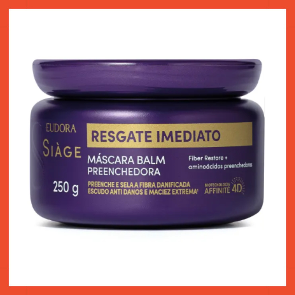 Máscara Balm Preenchedora Siàge Resgate Imediato 250g - Eudora