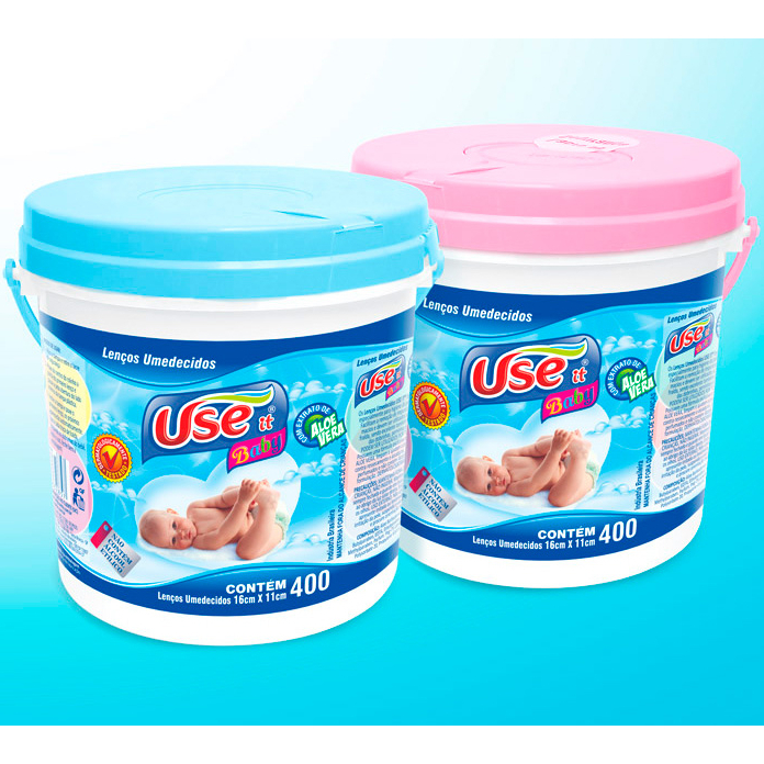 Use It Balde de Lenços Umedecidos 400 Unidades