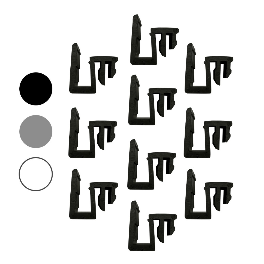 Kit 10 Guias Deslizante Para Trilho De Porta Box De Vidro em Oferta na Shopee