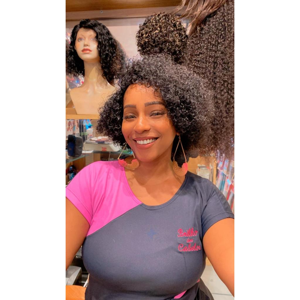 Peruca LUNA - Curta Wig Cacheada CABELO HUMANO